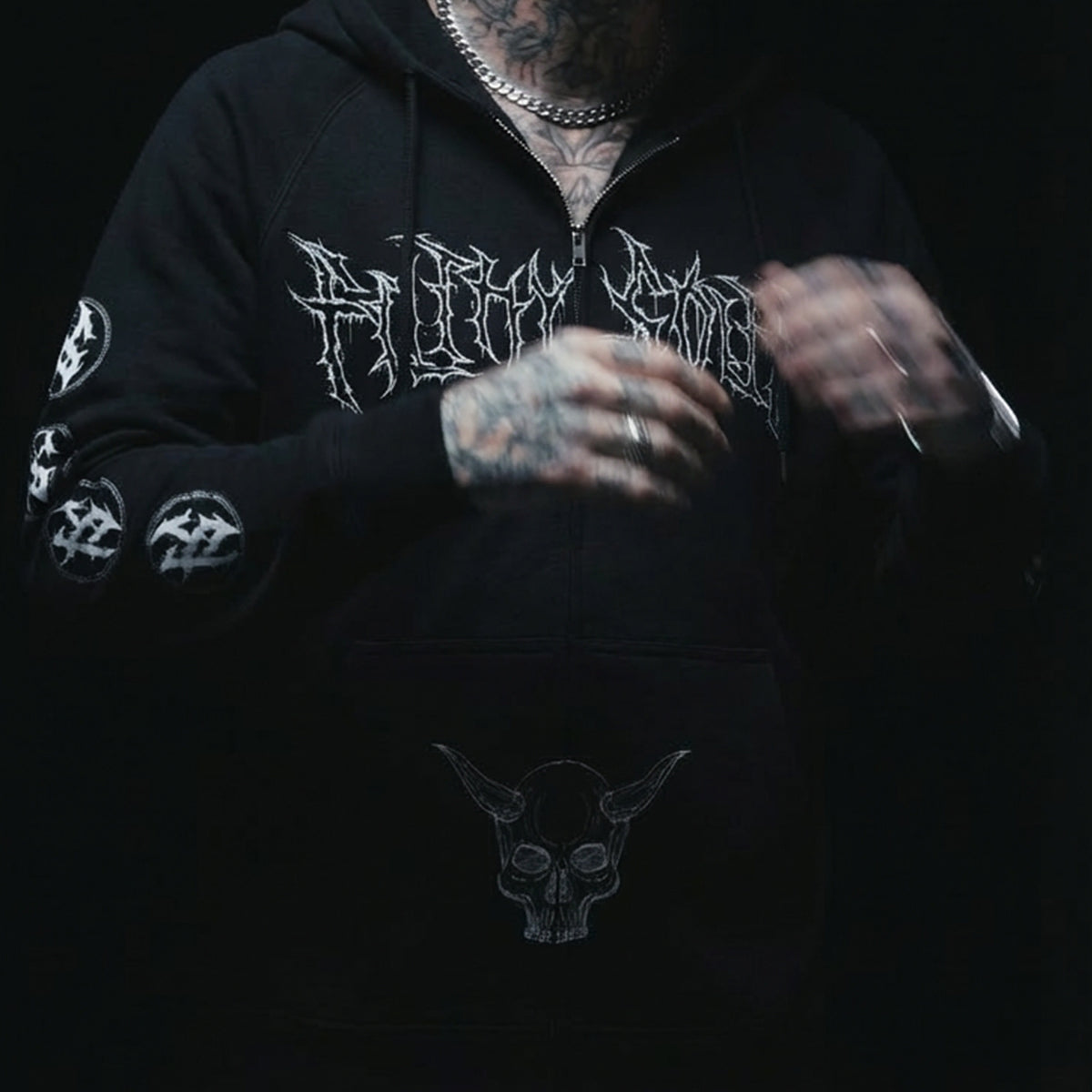 Filthy Soup Death Skull Zip